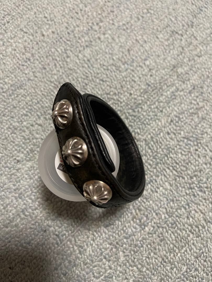 と*様 早いもの勝ち！CHROME HEARTS クロムハーツ　レザーブレスレッ
