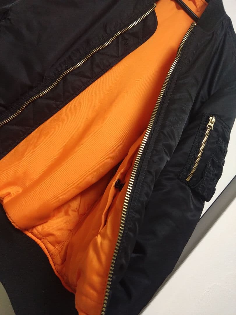 Alpha industry MA-1 フライトジャケット ブラック　Ｌ　美品