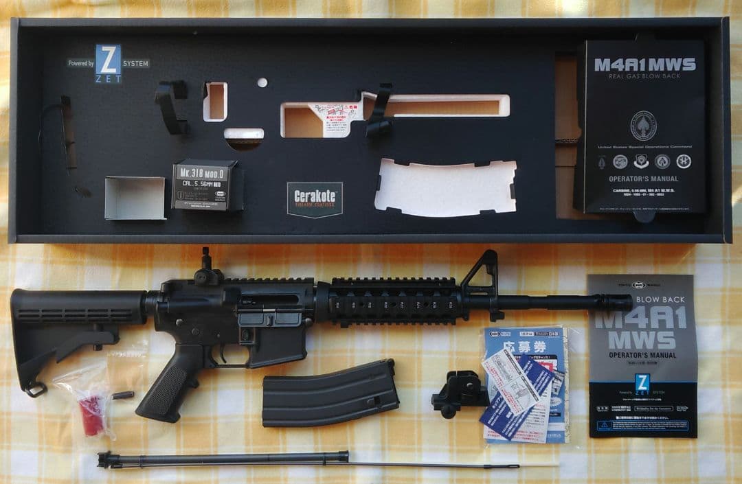 【箱・説明書等付】東京マルイ M4A1 MWS ガスガン　ミリタリー