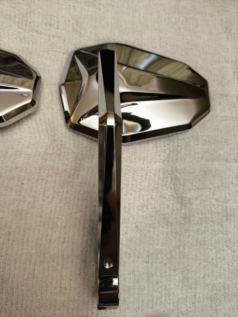 ハイサイダー バーエンドミラー ヴィクトリー クローム 2個セット