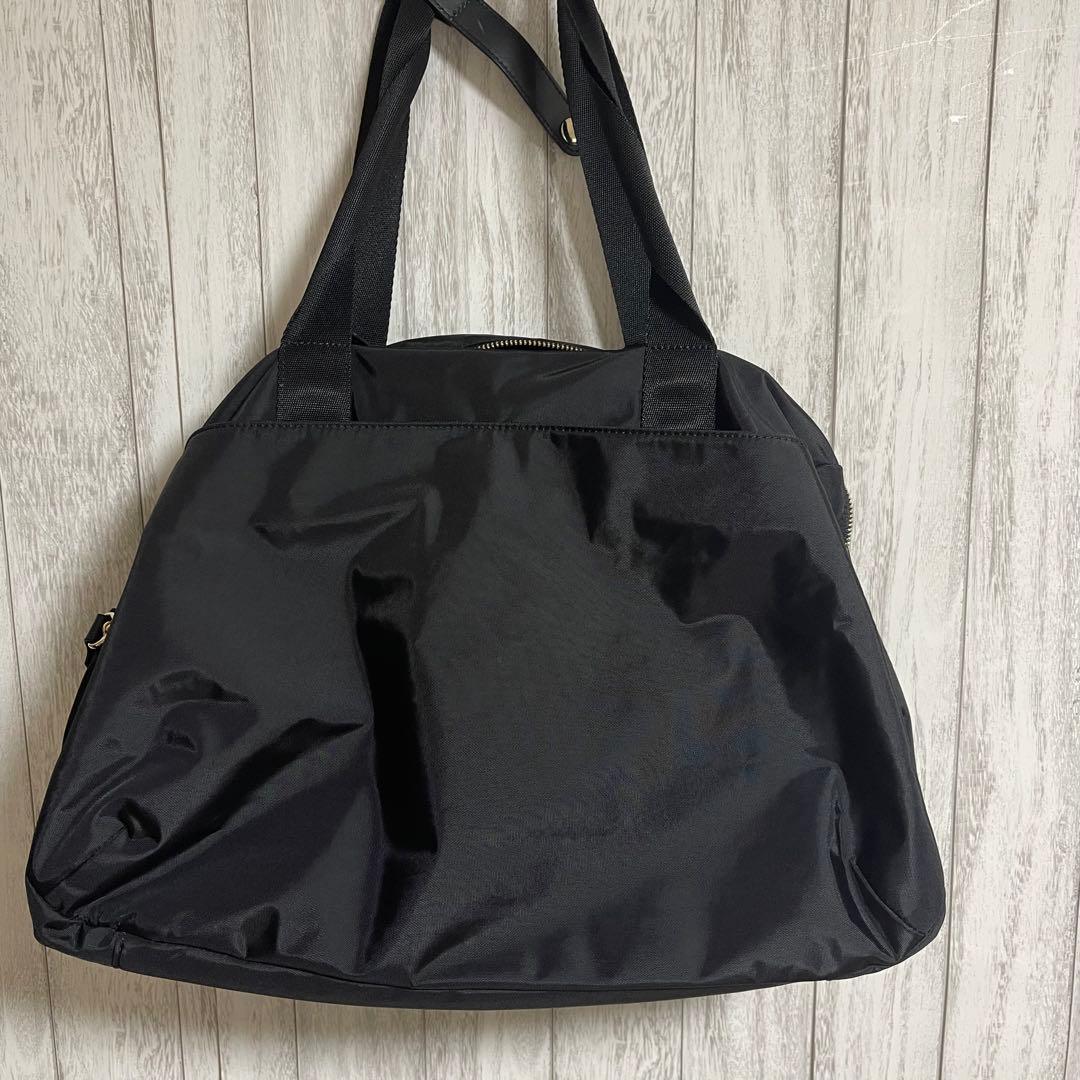 スマイリー  アニエスベー　ナイロン 2WAYボストンバッグ　ブラック