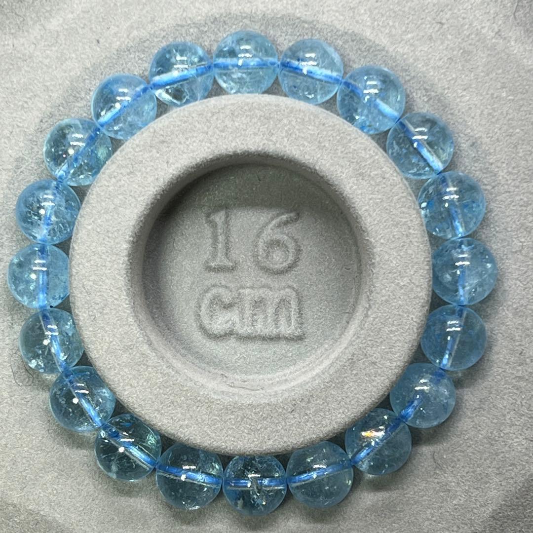 ⬛︎ ブルートパーズ ブレスレット 約9.5ミリ 【11月誕生石】