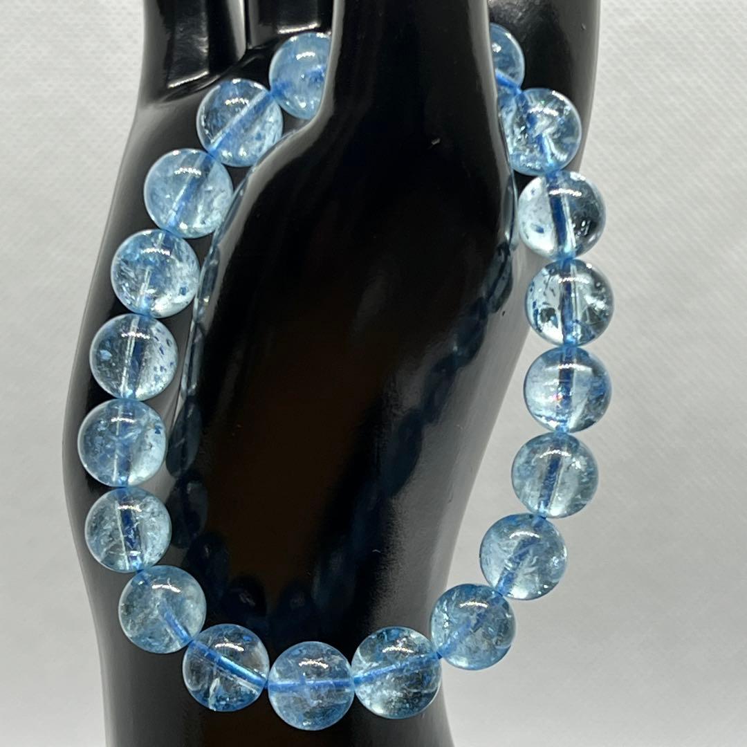 ⬛︎ ブルートパーズ ブレスレット 約9.5ミリ 【11月誕生石】