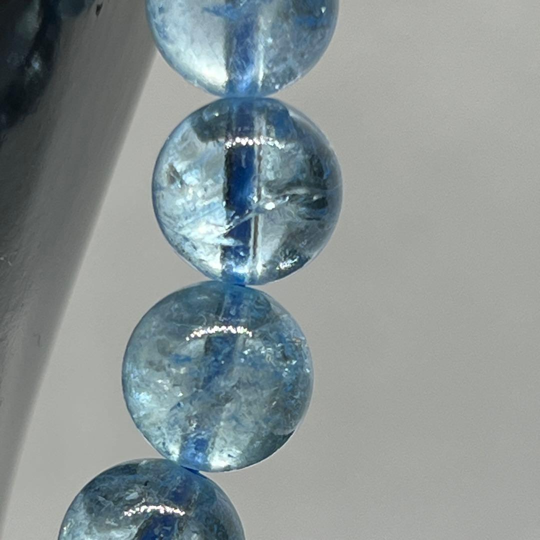 ⬛︎ ブルートパーズ ブレスレット 約9.5ミリ 【11月誕生石】