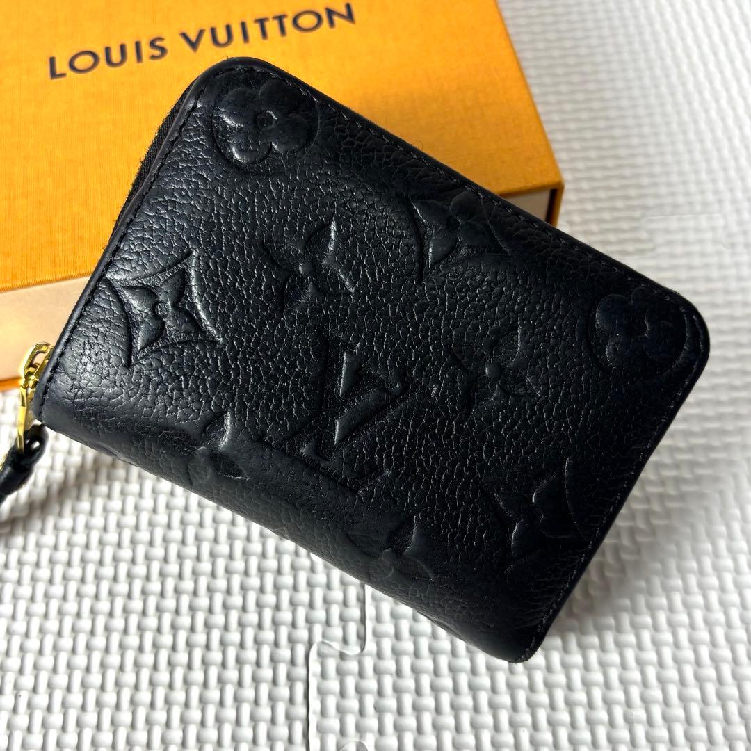 美品　ルイヴィトン　ジッピーパース　モノグラム　アンプラント　ノワール