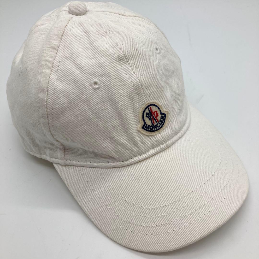 モンクレール　キャップ　S ベースボール　ホワイト　キッズ