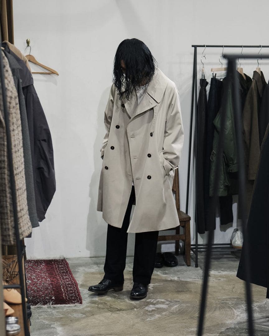 ジャケット・アウター MAATEE&SONS DOUBLE BREAST HALF COAT