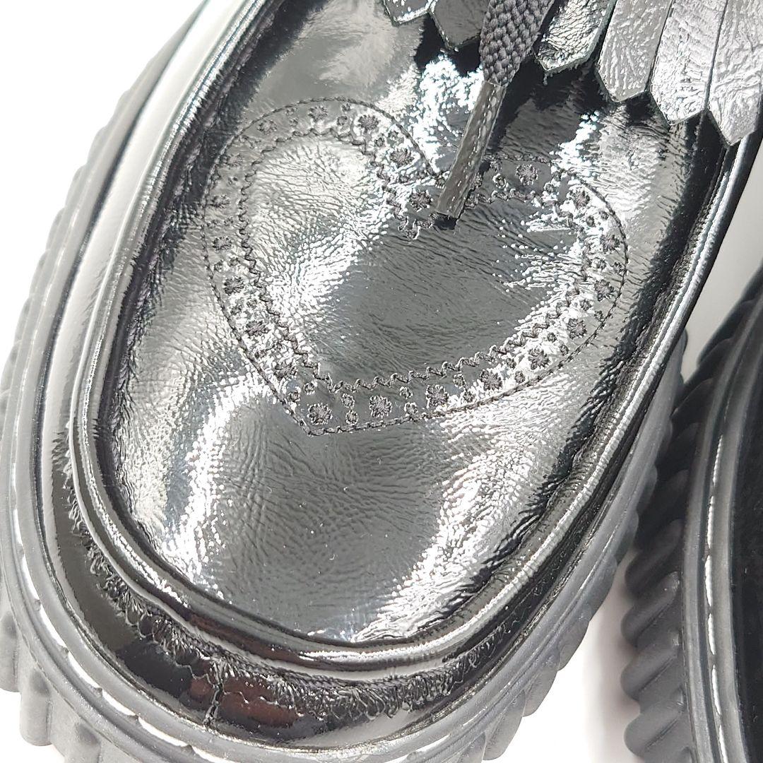 美品 クラークス トーヒルハート 26.5cm 黒 厚底 ハート ワラビー