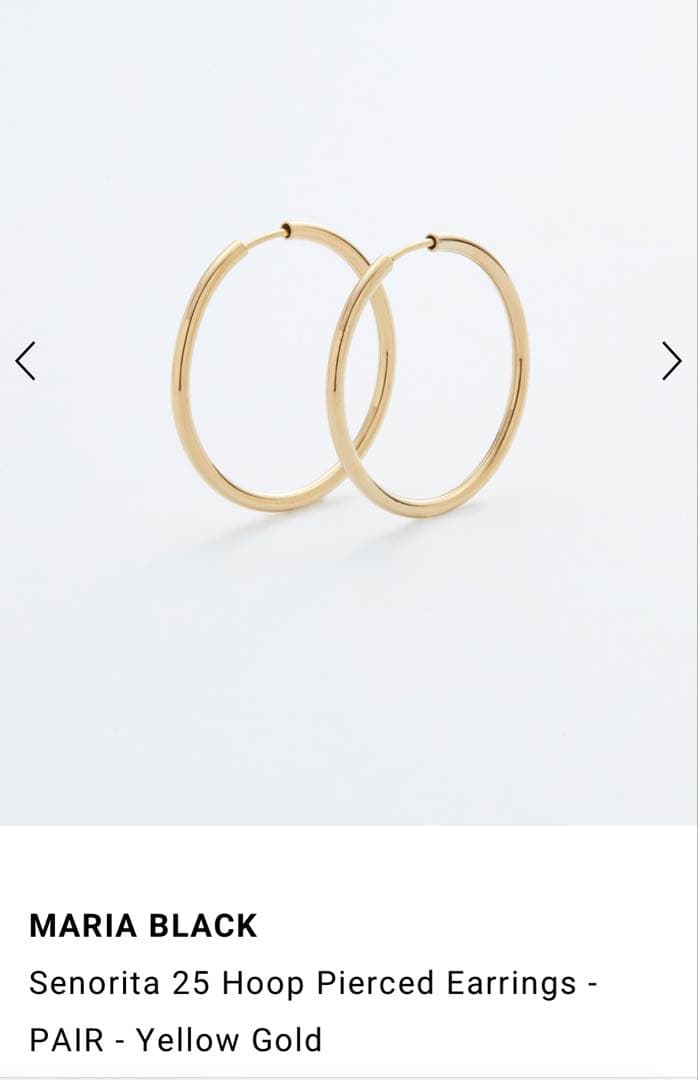 MARIA BLACK Senorita 25 フープピアス