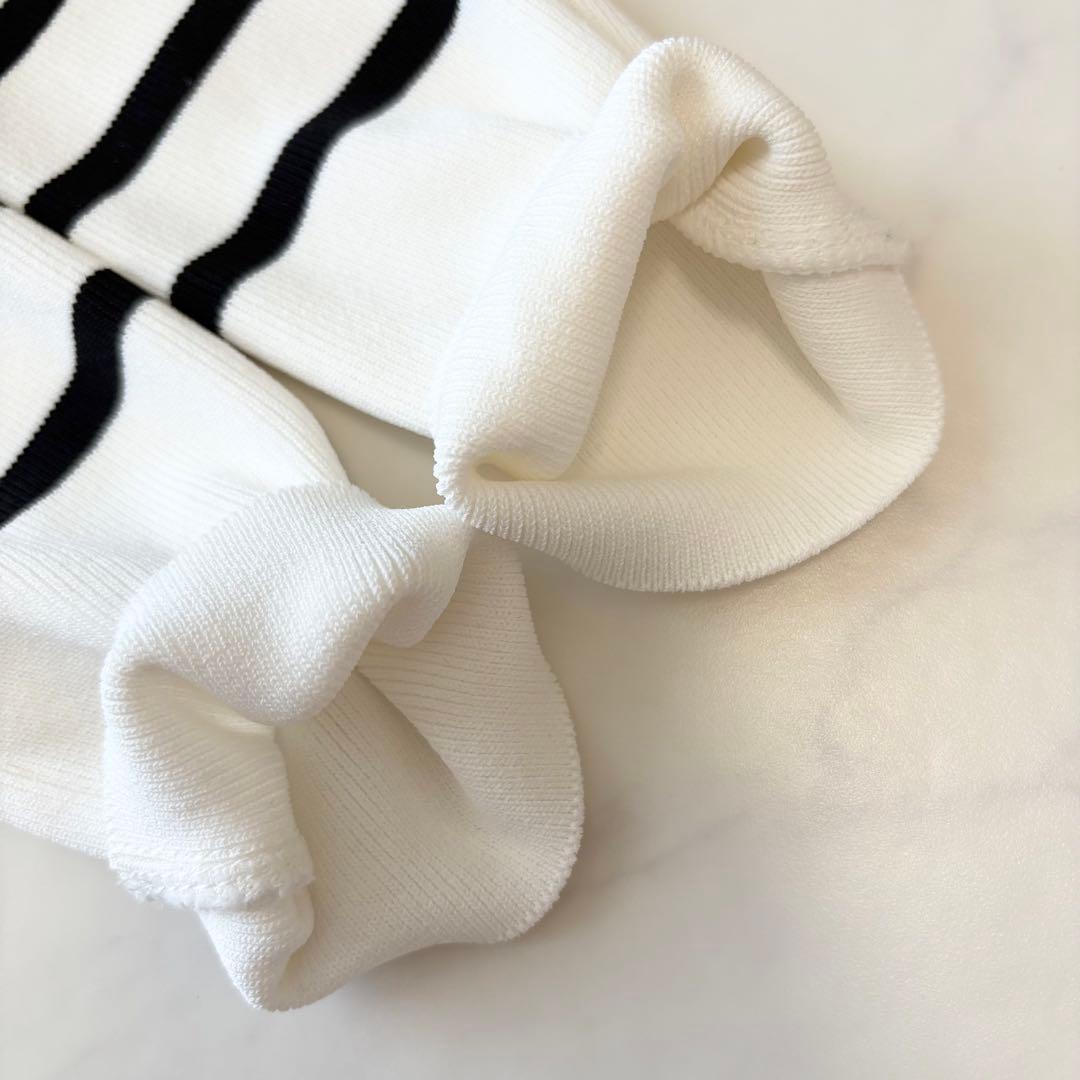 ボーダーズアットバルコニー ニット パール ボーダー レーヨン 美品 38