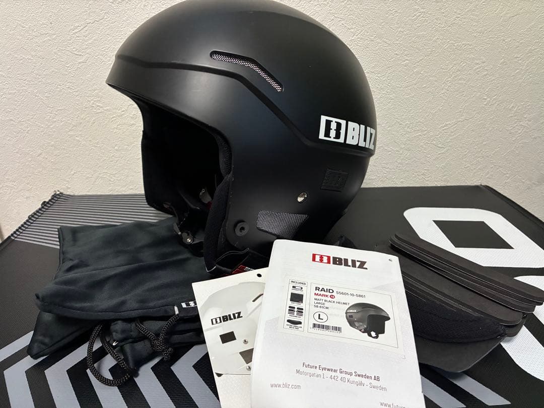 BLIZ RAID ヘルメット Lサイズ FIS規格準拠 ブラック｜美品