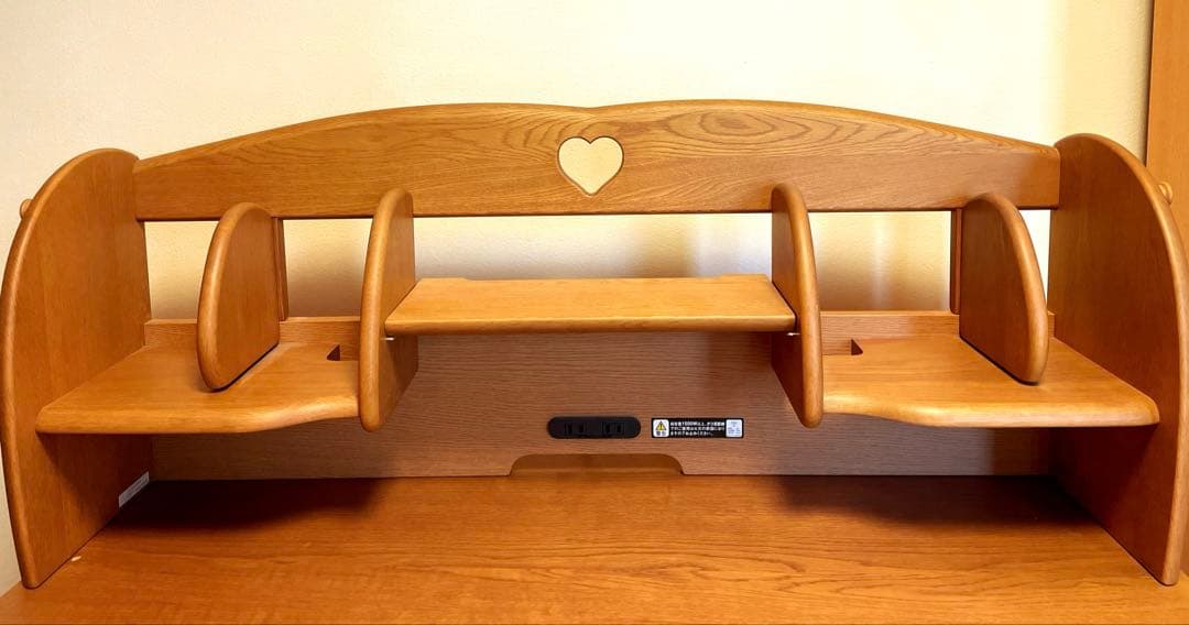 カリモク学習机②上置き本棚のみ　机なし