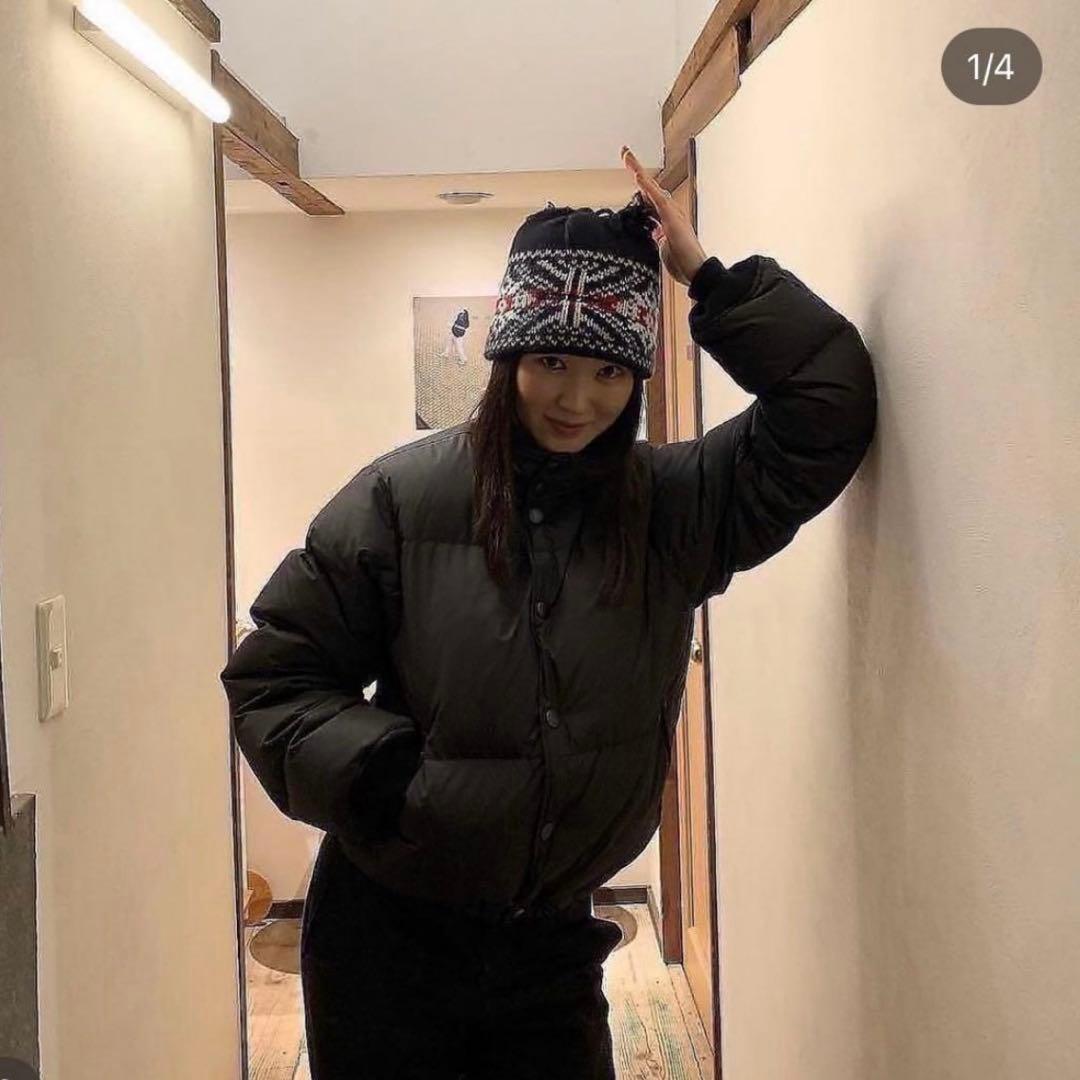 peep inside head ダウンジャケット M ブラック 柴田ひかり