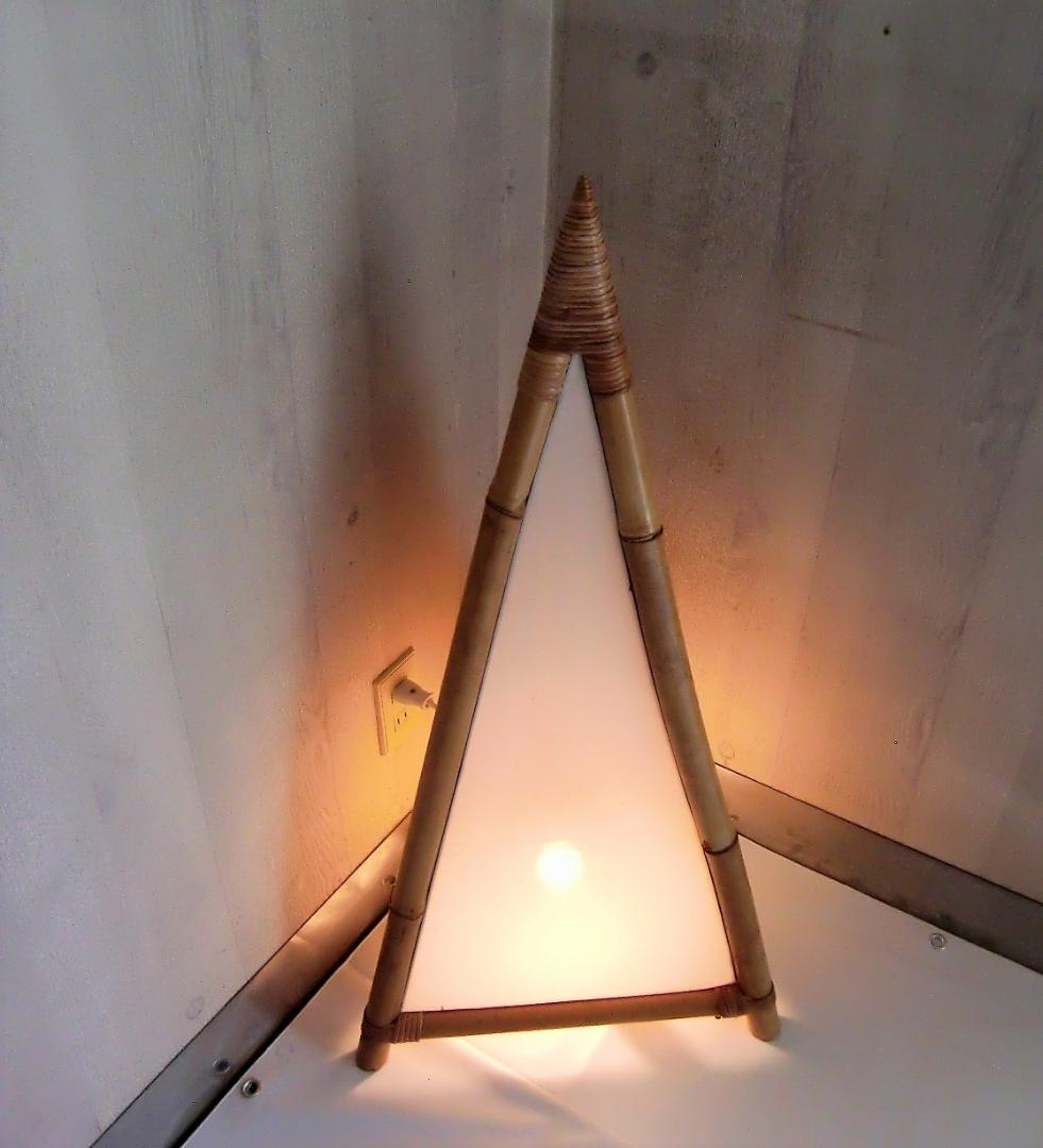 ■輸入家具■レトロ バリ バンブー ランプ RETROリゾートインテリア