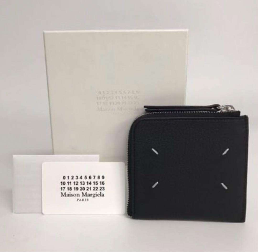 新品★メゾンマルジェラ　４ステッチ　Ｌ字ジップウォレット