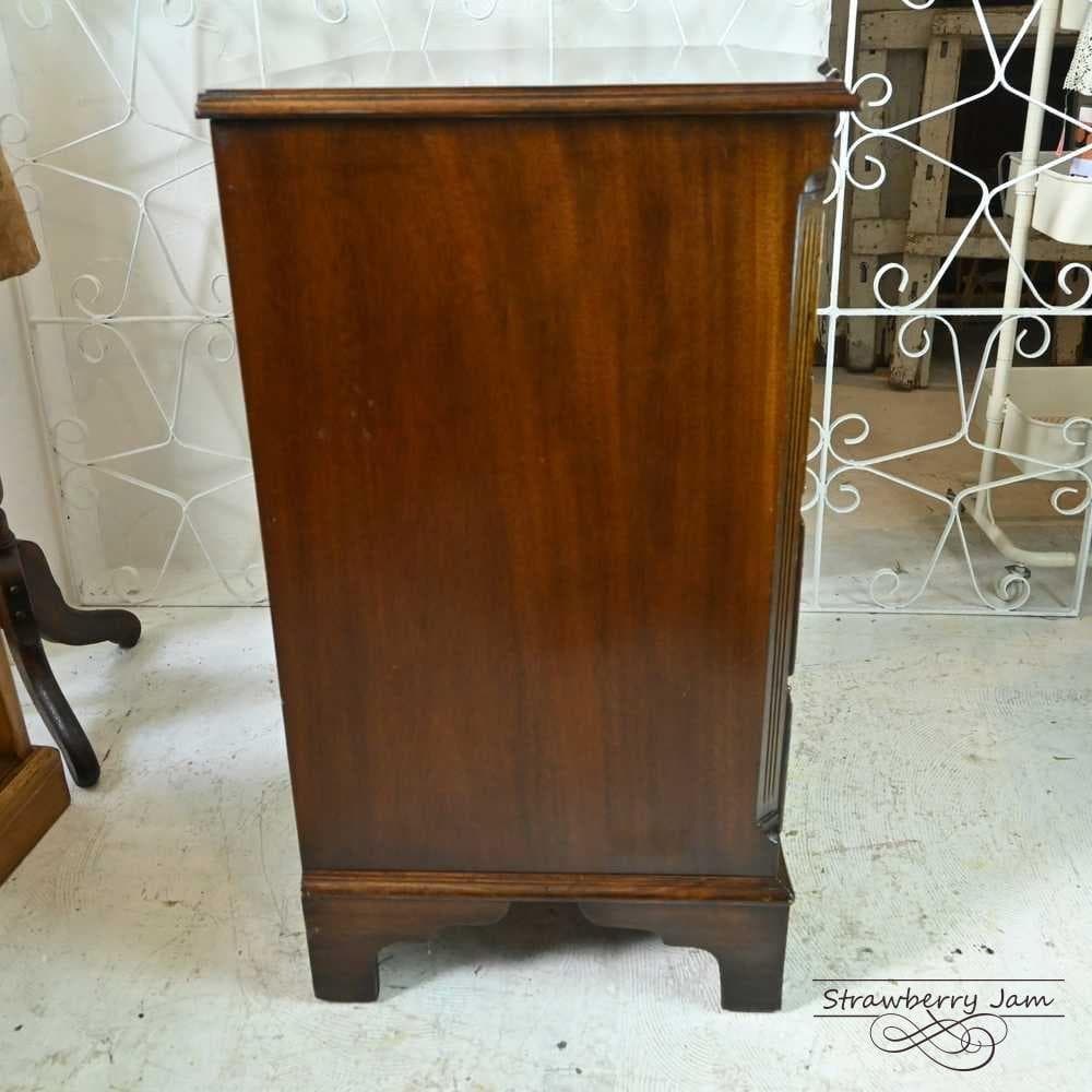 L3705-3 英国アンティーク チェスト 4段 タンス デスク マホガニー