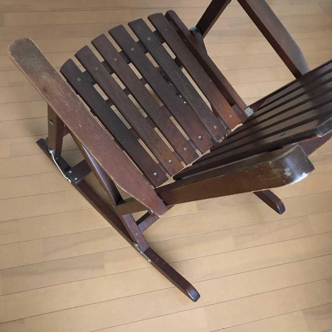 木製 折りたたみ式 ロッキングチェア