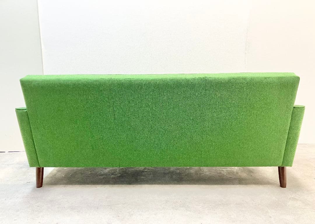 【カリモク60】ロビーチェア 3シーター グリーン