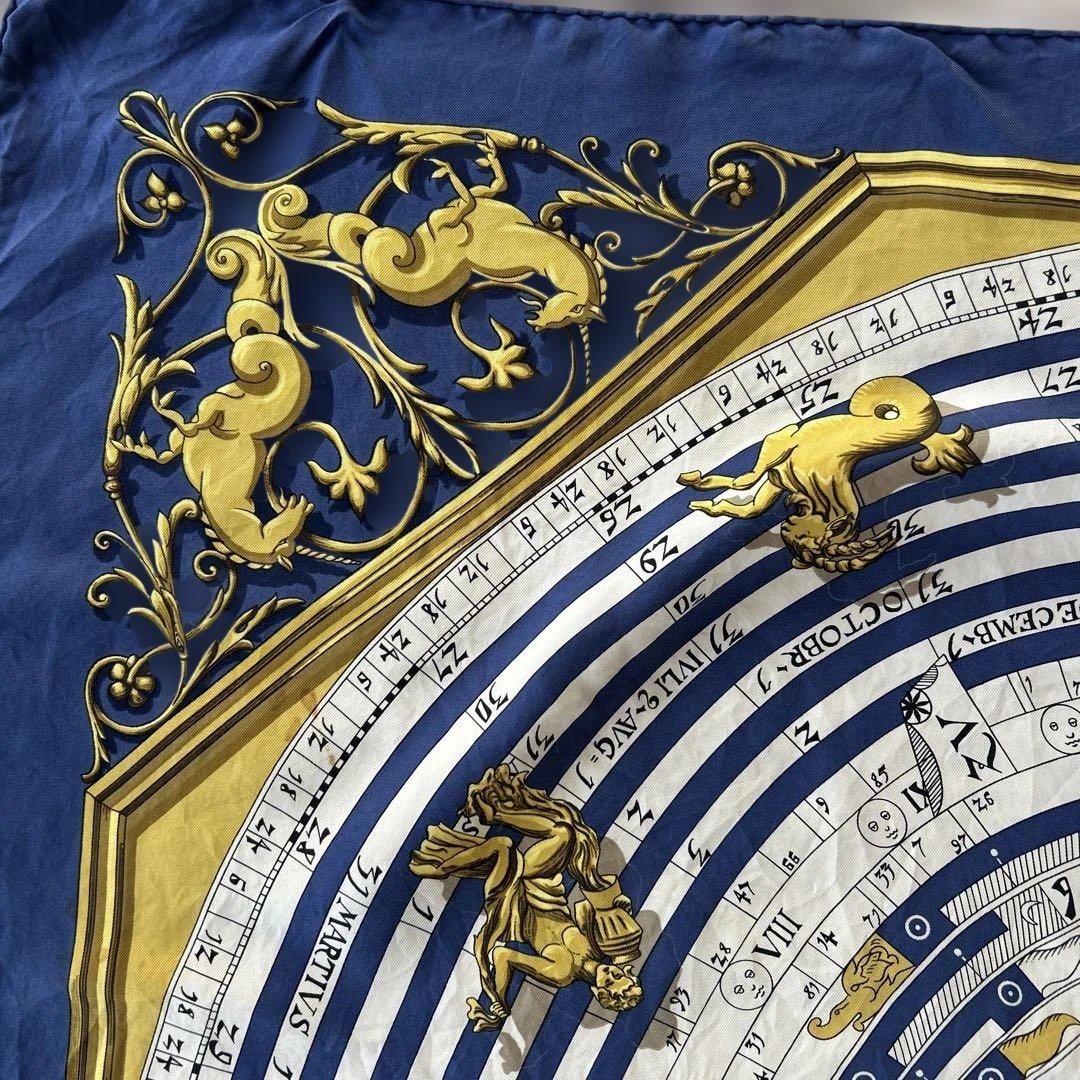 エルメス　星座デザイン シルクスカーフ