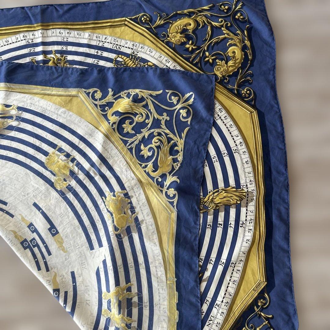 エルメス　星座デザイン シルクスカーフ