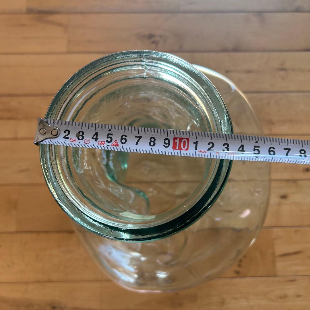 ☆ イタリア製☆特大 ガラス　フラワーベース　花瓶 オブジェ 花器 ビンテージ