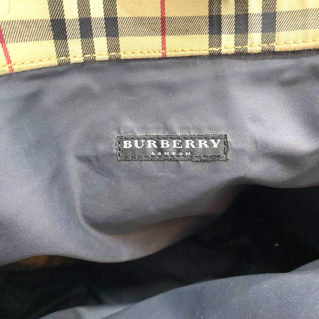 【良品】Burberry トートバッグ 肩掛け ノバチェック ナイロン