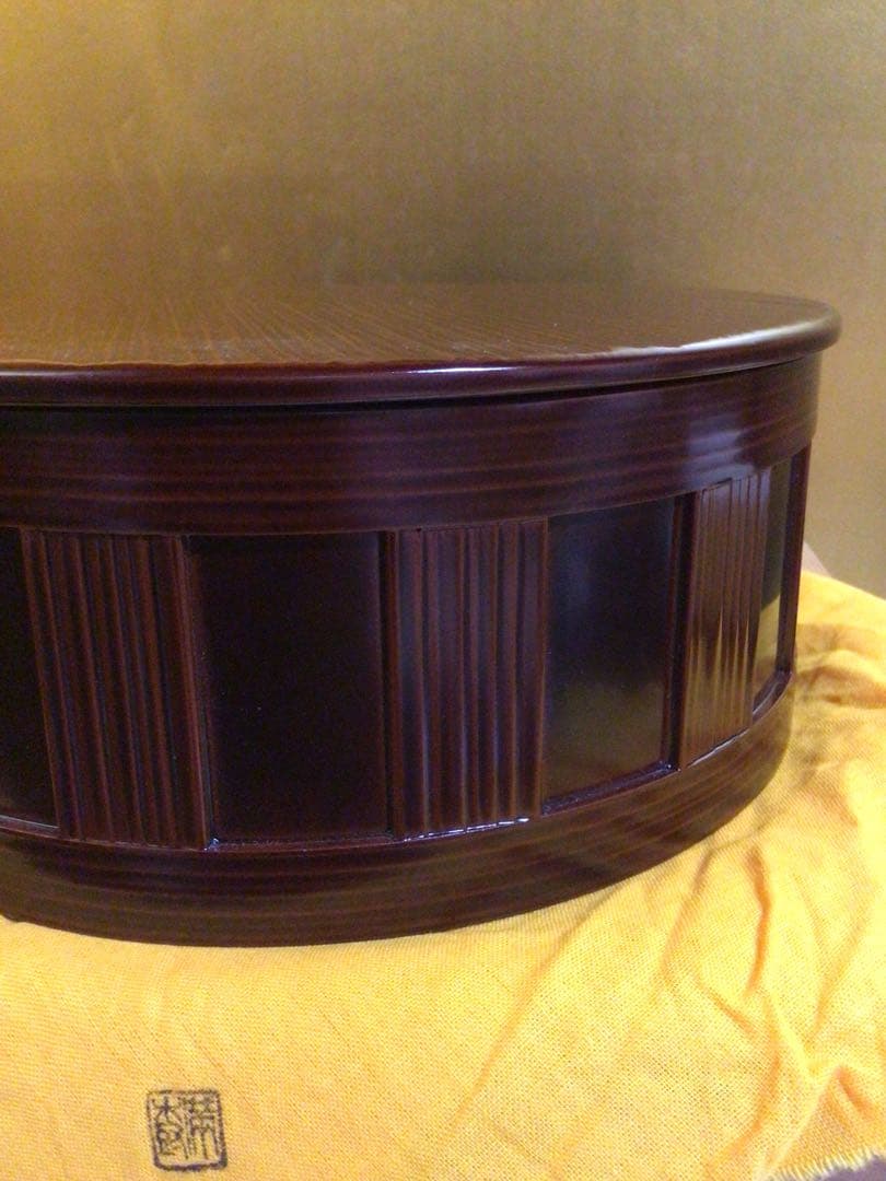 茶道具 一閑桶型食籠 満樹 共箱付き