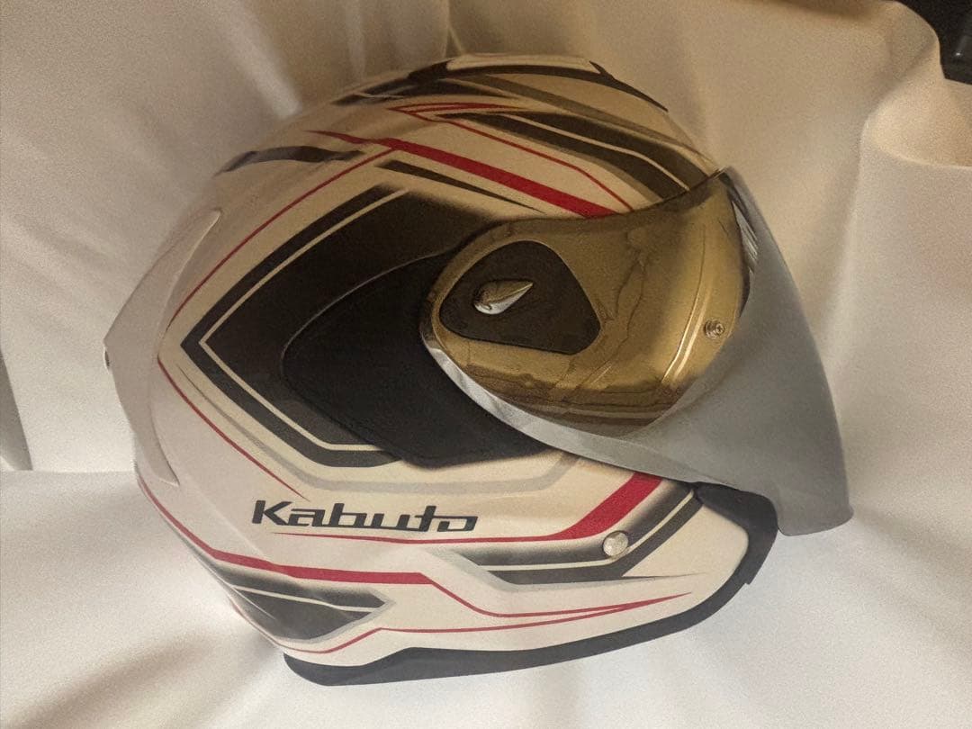 OGK KABUTO Exceed Claw ホワイト　PロックミラS付き