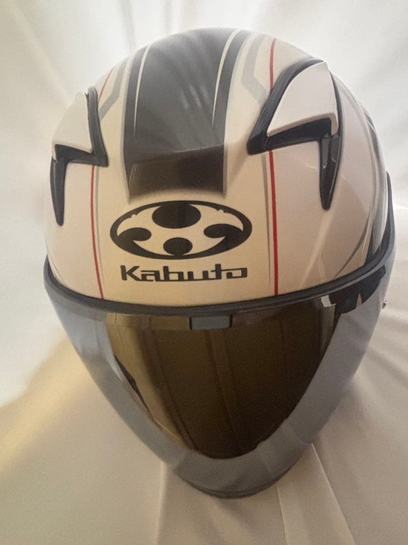 OGK KABUTO Exceed Claw ホワイト　PロックミラS付き