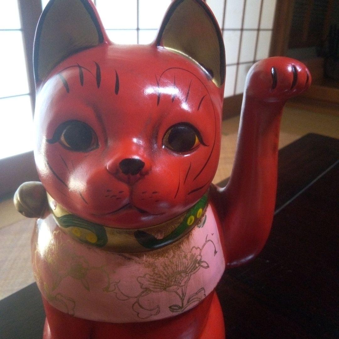 古色福猫　招き猫