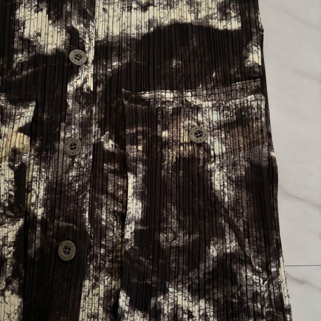 ＊未着用・極美品＊プリーツプリーズ マーブルプリント トラッカージャケット 3