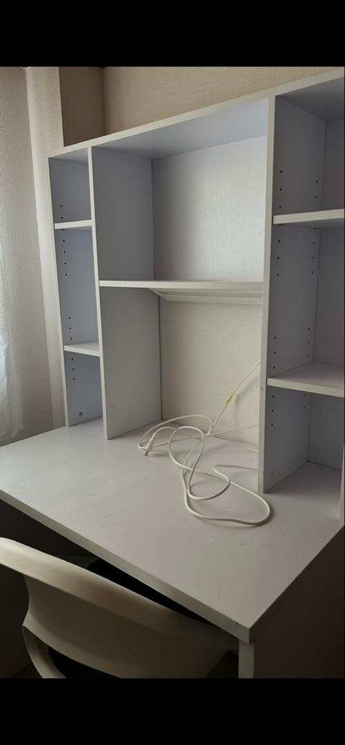 学習机(白)IKEAライト付