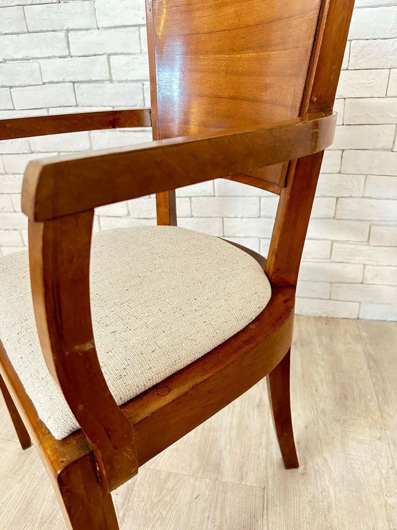 【東京都23区配送無料】　フランス　木製アームチェア 2脚セット　1960年代