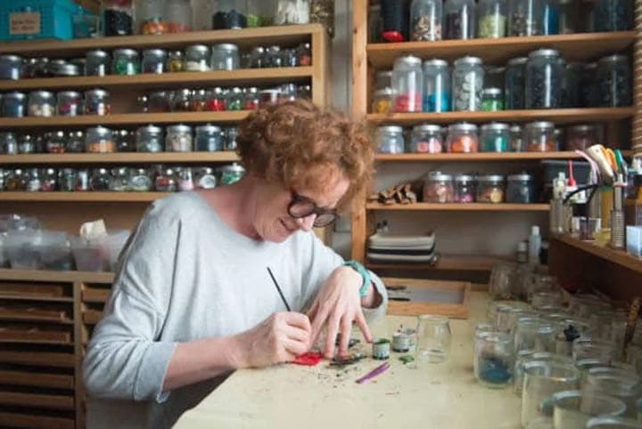 boutons pavone paris パヴォーネ 手描きボタン　フランス