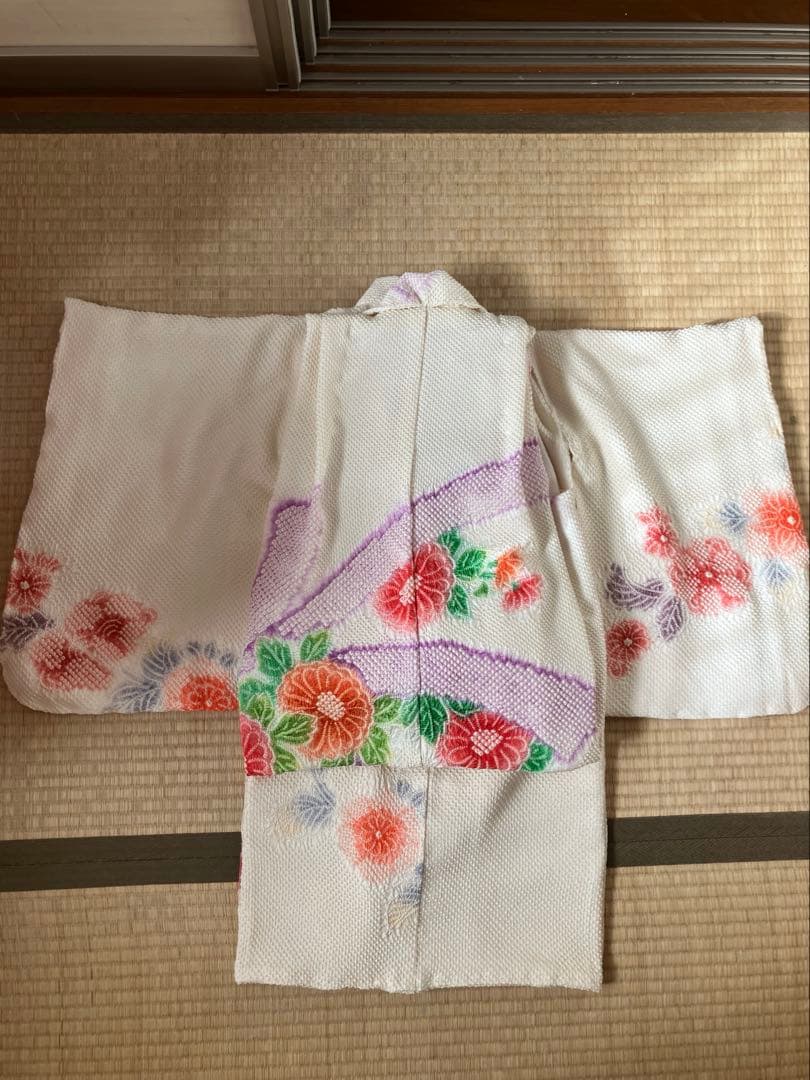 ご予約品　２点おまとめ 藤娘きぬたや　総絞り　七五三　被布　祝い着