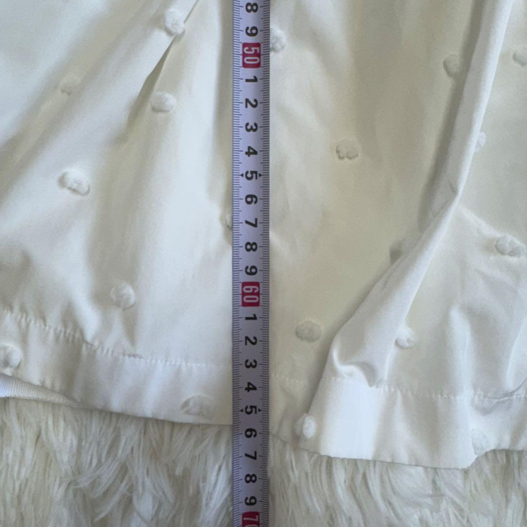 2023SS Maison sono ポンポンジャガードリボンブラウス