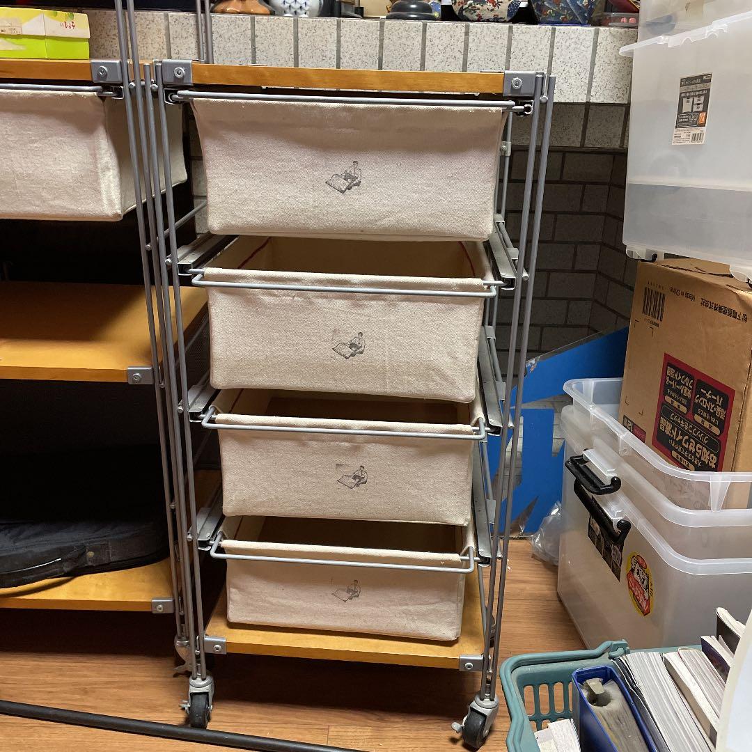 無印良品　ラック シェルフ　帆布　カスタム品