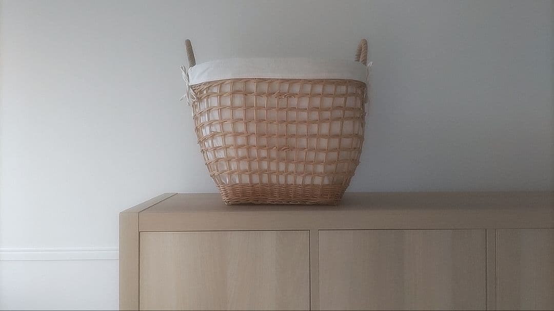 IKEAのシェルフユニット　ホワイトステインオーク調