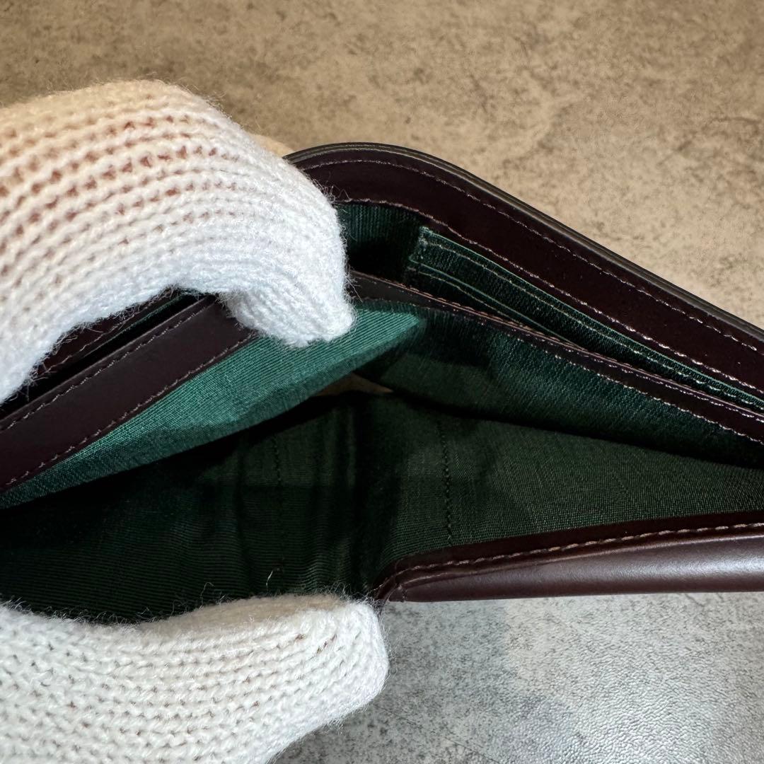 【新品未使用】FLYING HORSE コードバン　二つ折り財布　レザー　馬革