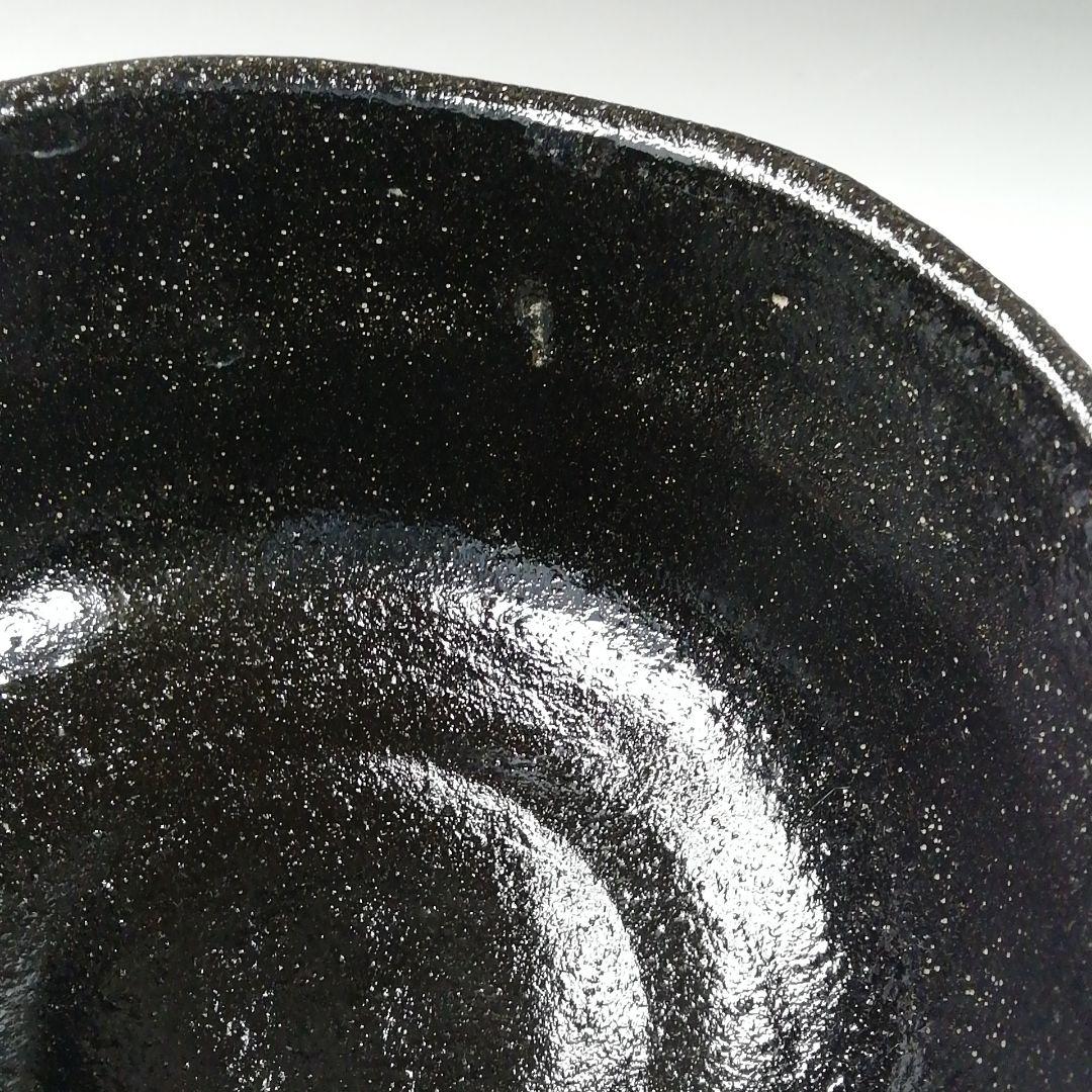 Ｔ３２６　茶碗　『黒茶碗』『伊東桂楽 造』　共箱　抹茶碗　茶道具