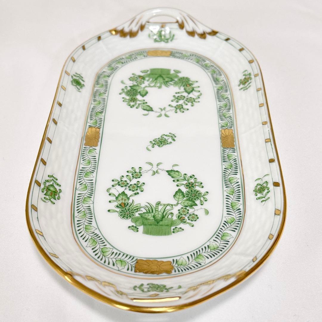 【希少】HEREND ヘレンド アポニーグリーン サービストレイ 洋食器