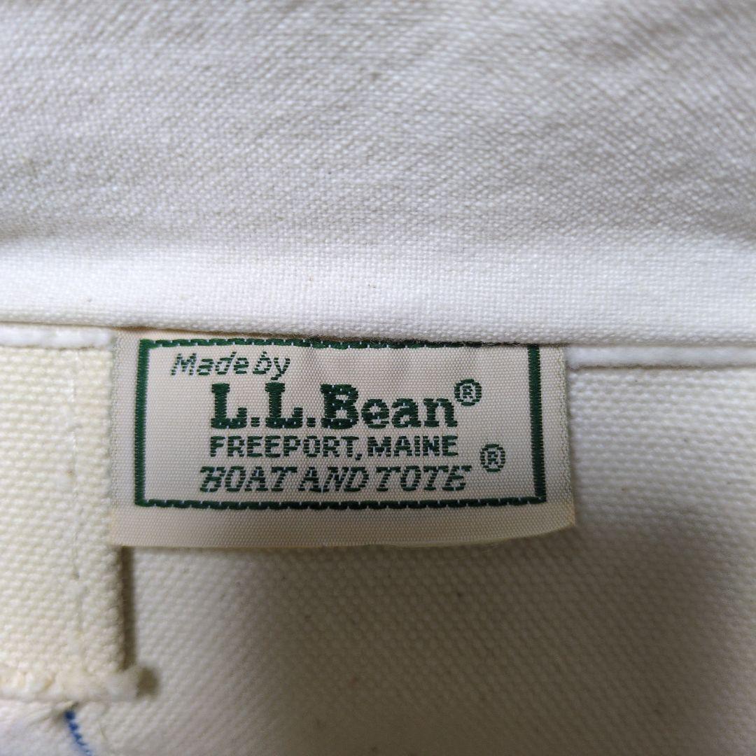 80s　USA製　エルエルビーン　トート　バック　ジップトップ　ジッパー　襤褸