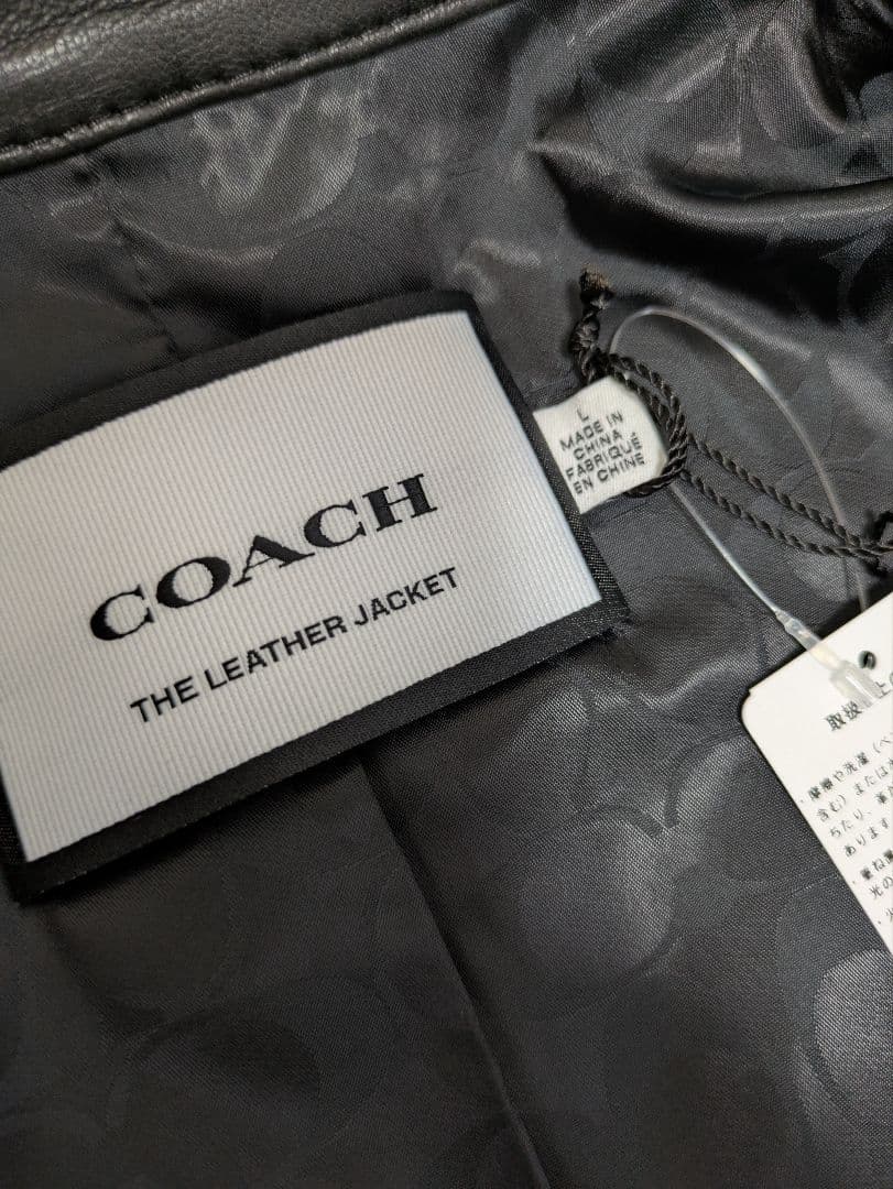 新品未使用☆COACH ブラックレザージャケット