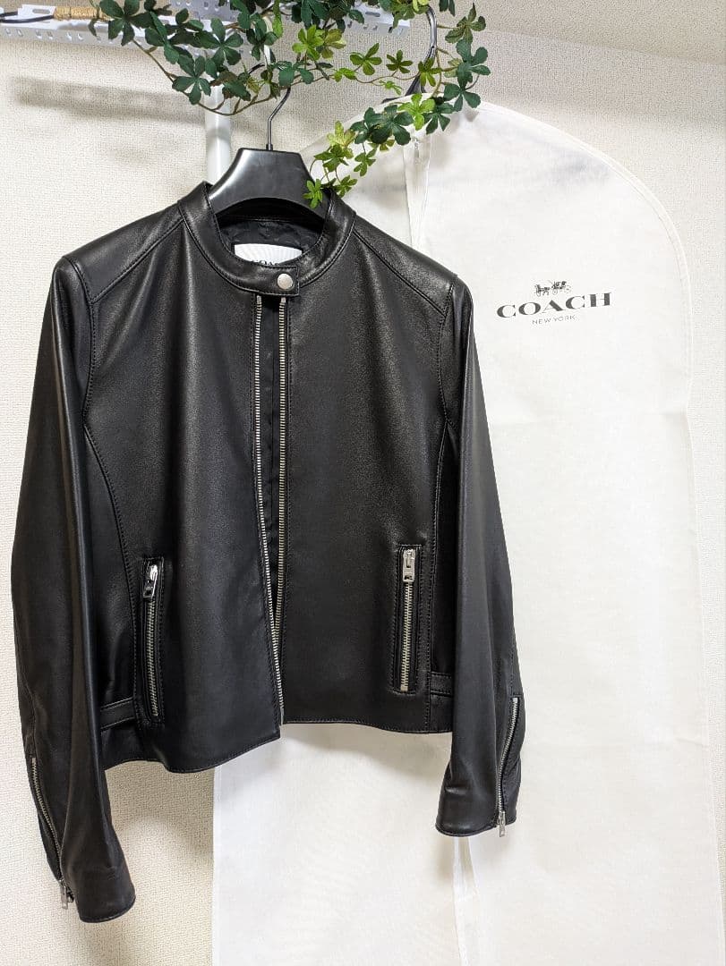新品未使用☆COACH ブラックレザージャケット