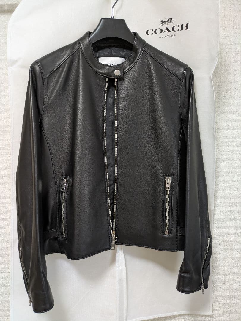 新品未使用☆COACH ブラックレザージャケット