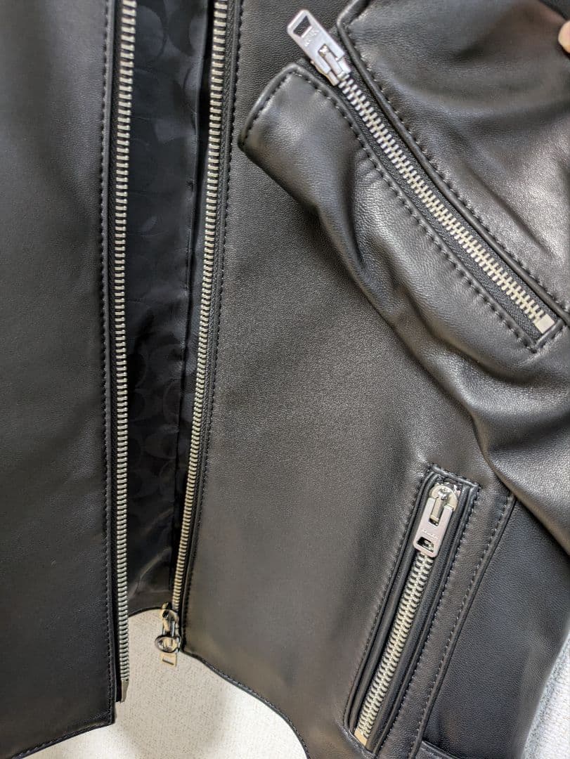 新品未使用☆COACH ブラックレザージャケット