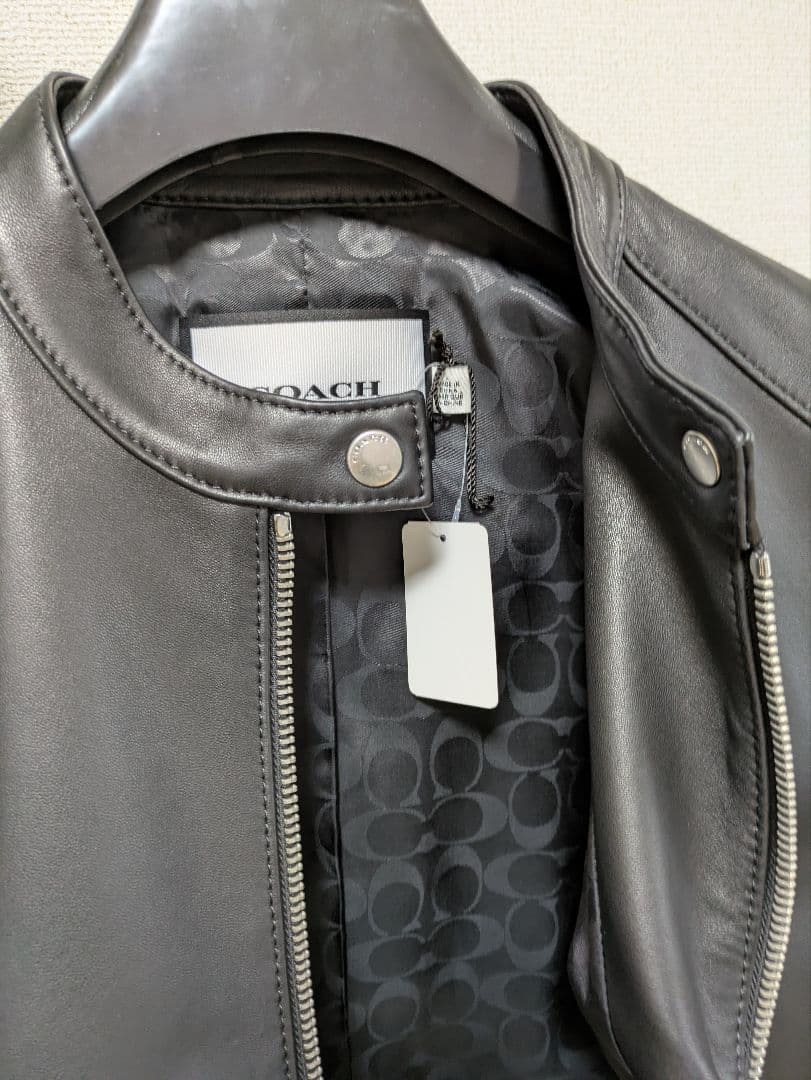 新品未使用☆COACH ブラックレザージャケット