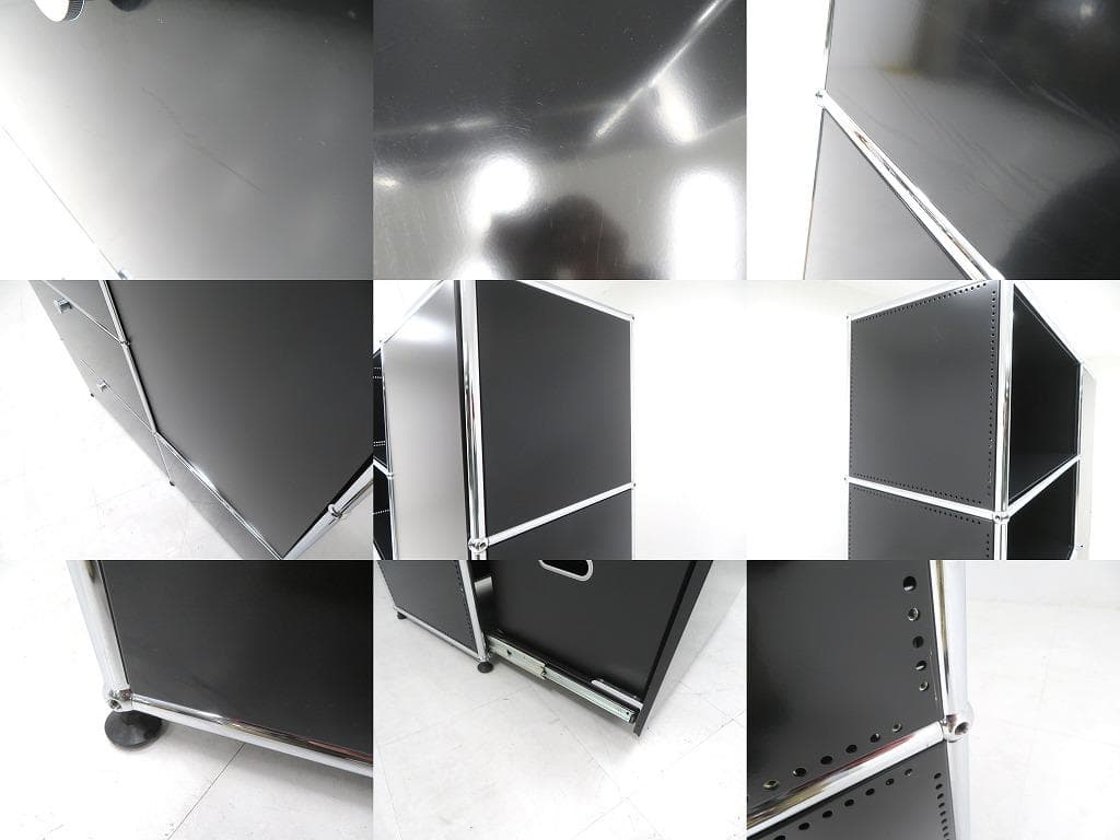 展示品 usmハラー　2列5段　サイドボード　キャビネット　ワードローブ　モダン