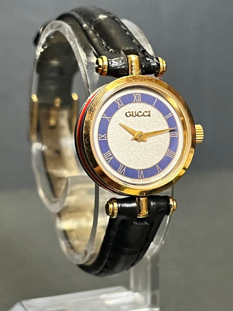 ★奇跡的美品！GUCCI シェリーライン希少カラーレディース腕時計　動作良好