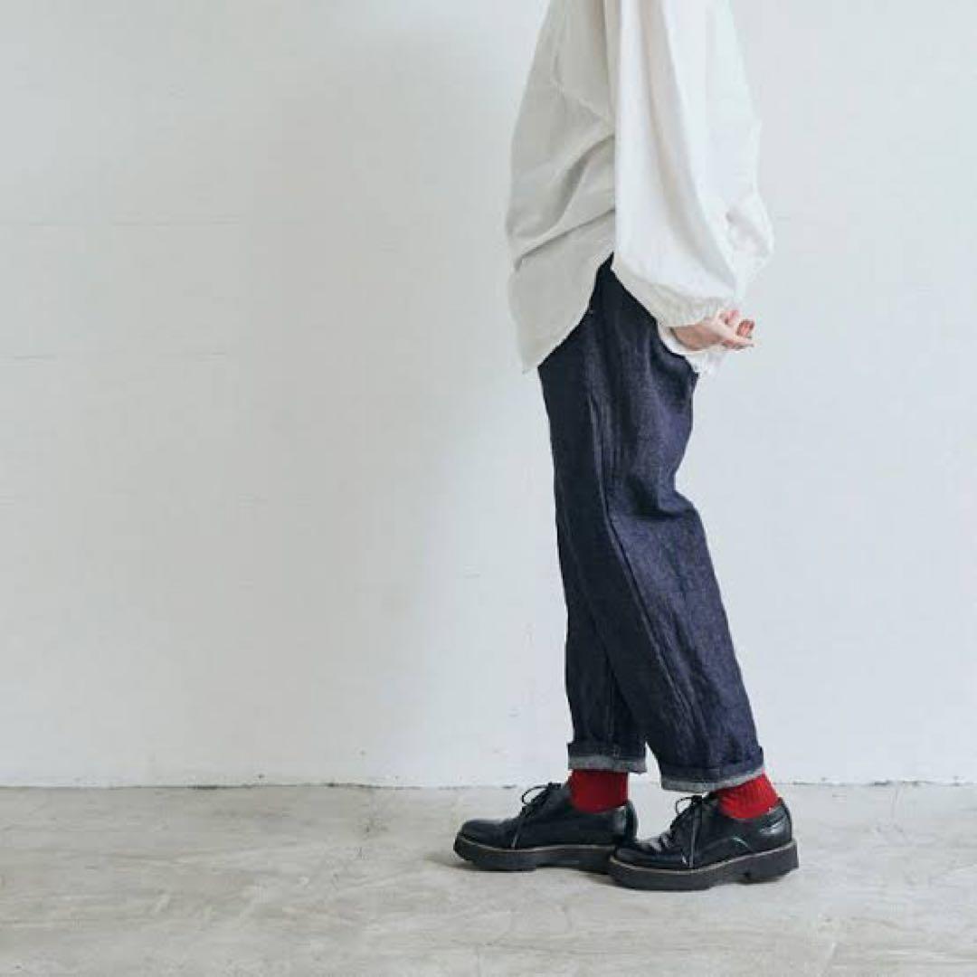 【新品未使用】NARU(ナル) 8ozムラデニムコージーパンツ インディゴ